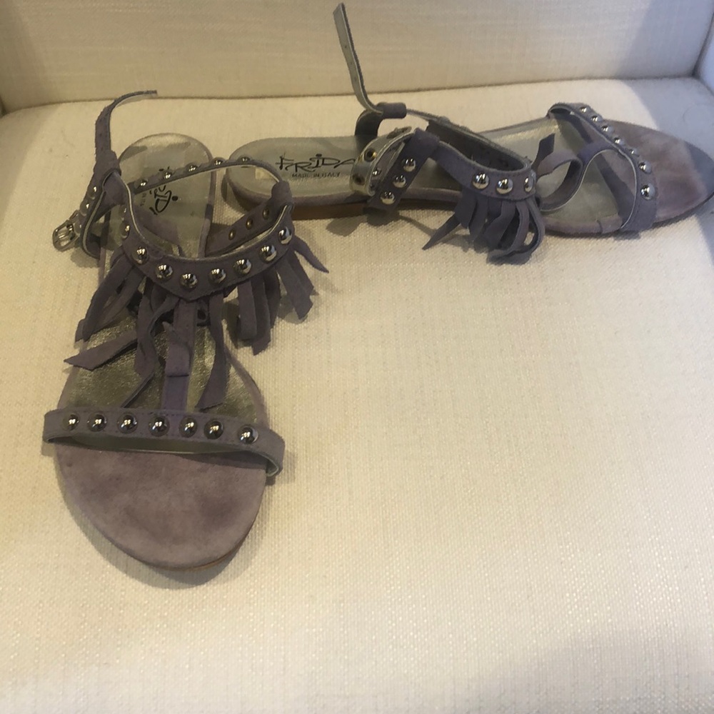 Frida Light Purple Fringe Sandals Size 41